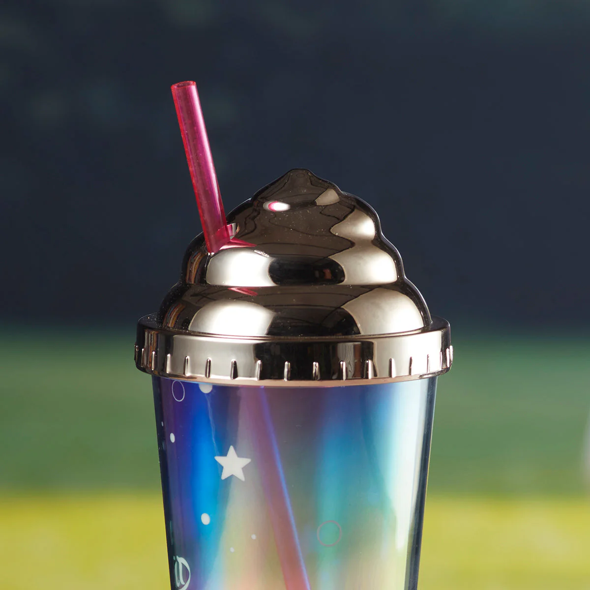 Acrylic Sipper, Cup, Tumbler Frosted with Straw and Lid for Water, Juice, Milk and other Bevrages - 270ml (BH-009-B) - Image 3
