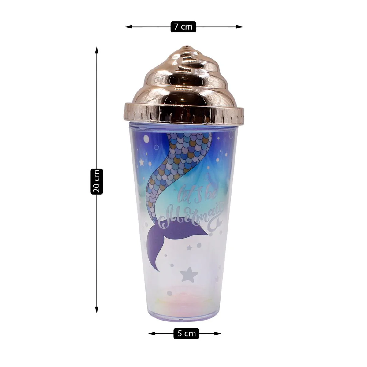Acrylic Sipper, Cup, Tumbler Frosted with Straw and Lid for Water, Juice, Milk and other Bevrages - 270ml (BH-009-B) - Image 5