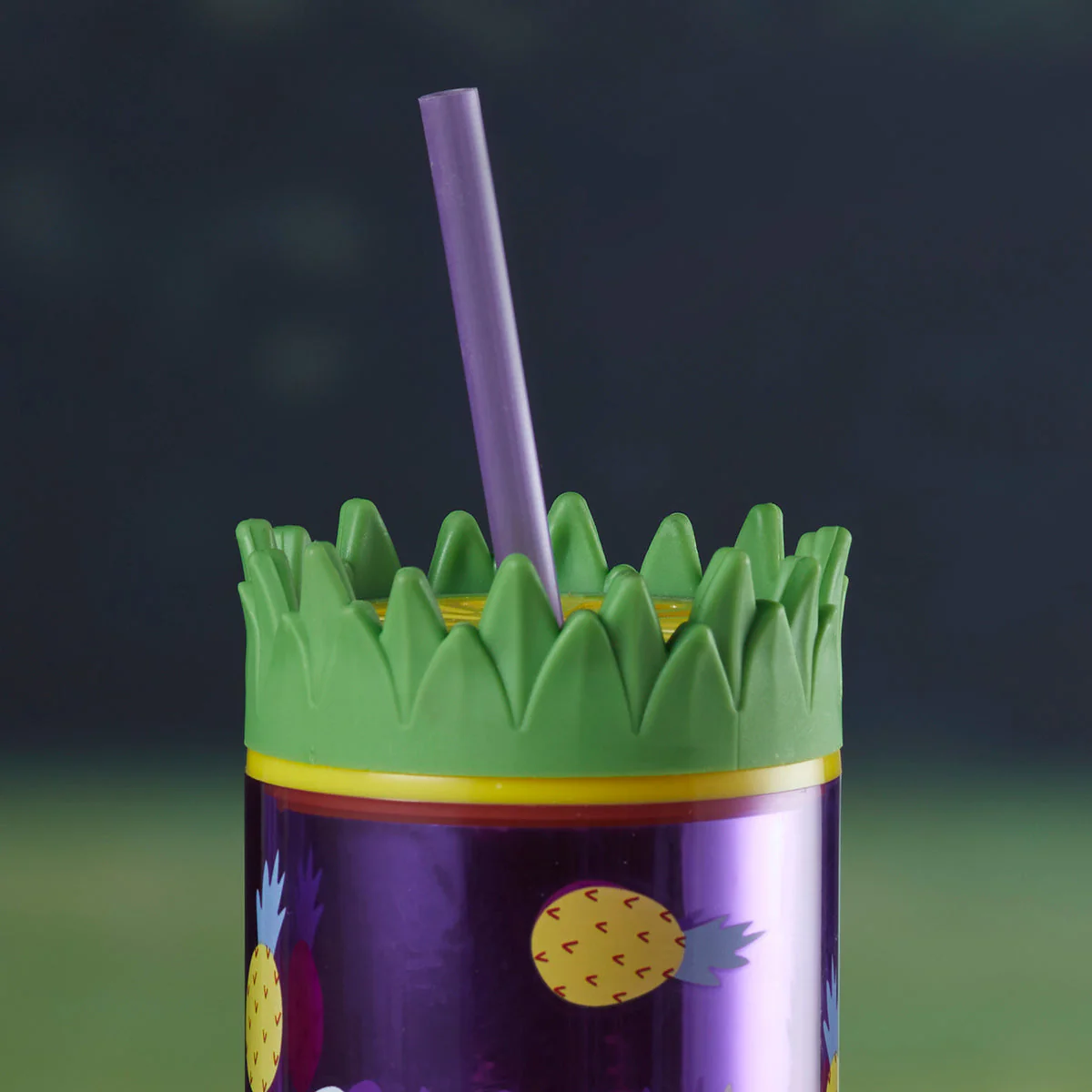 Acrylic Sipper, Cup, Tumbler Frosted with Straw and Lid for Water, Juice, Milk and other Bevrages - 468ml (KT-007-D) - Image 3