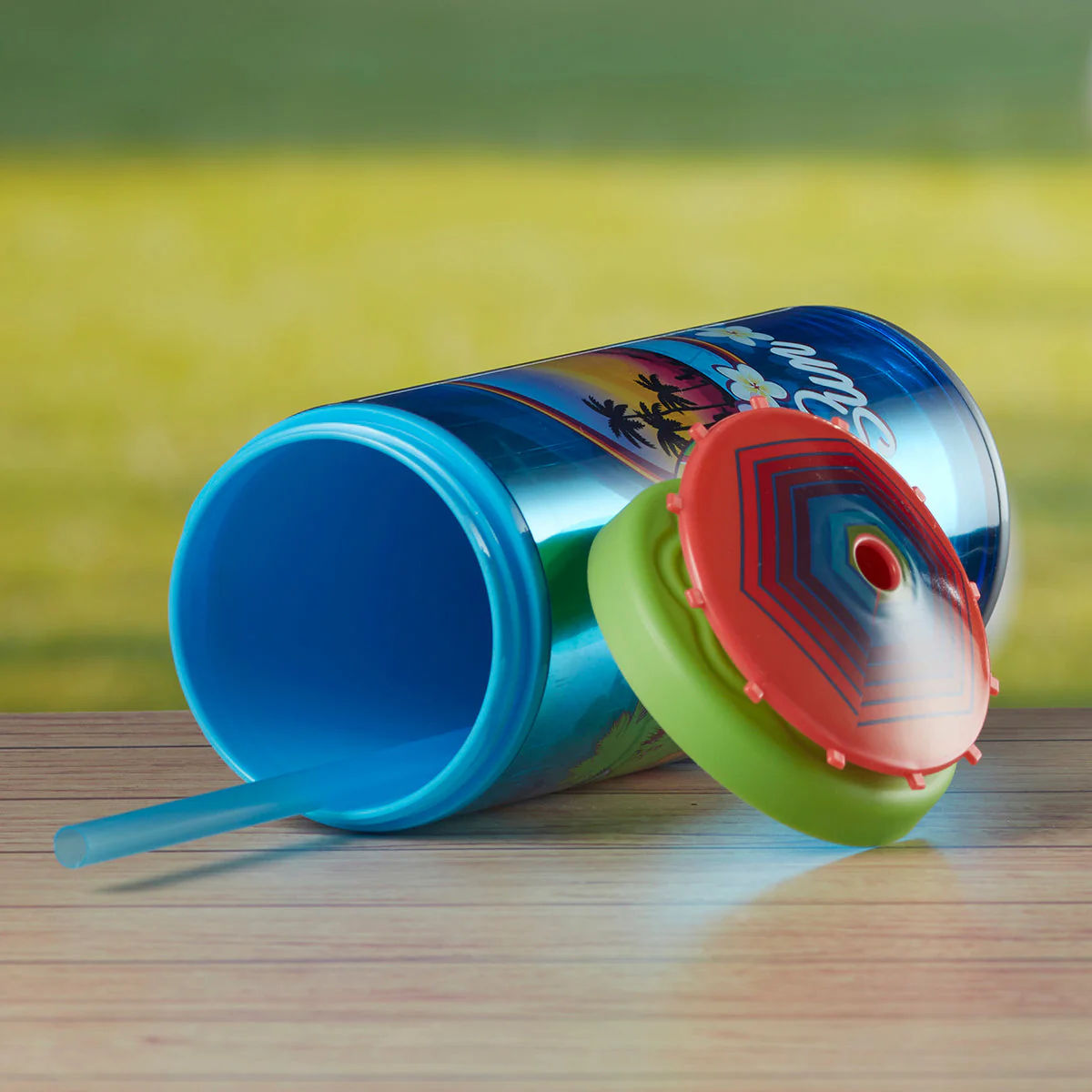 Acrylic Sipper, Cup, Tumbler Frosted with Straw and Lid for Water, Juice, Milk and other Bevrages - 468ml (KT-008-A) - Image 4