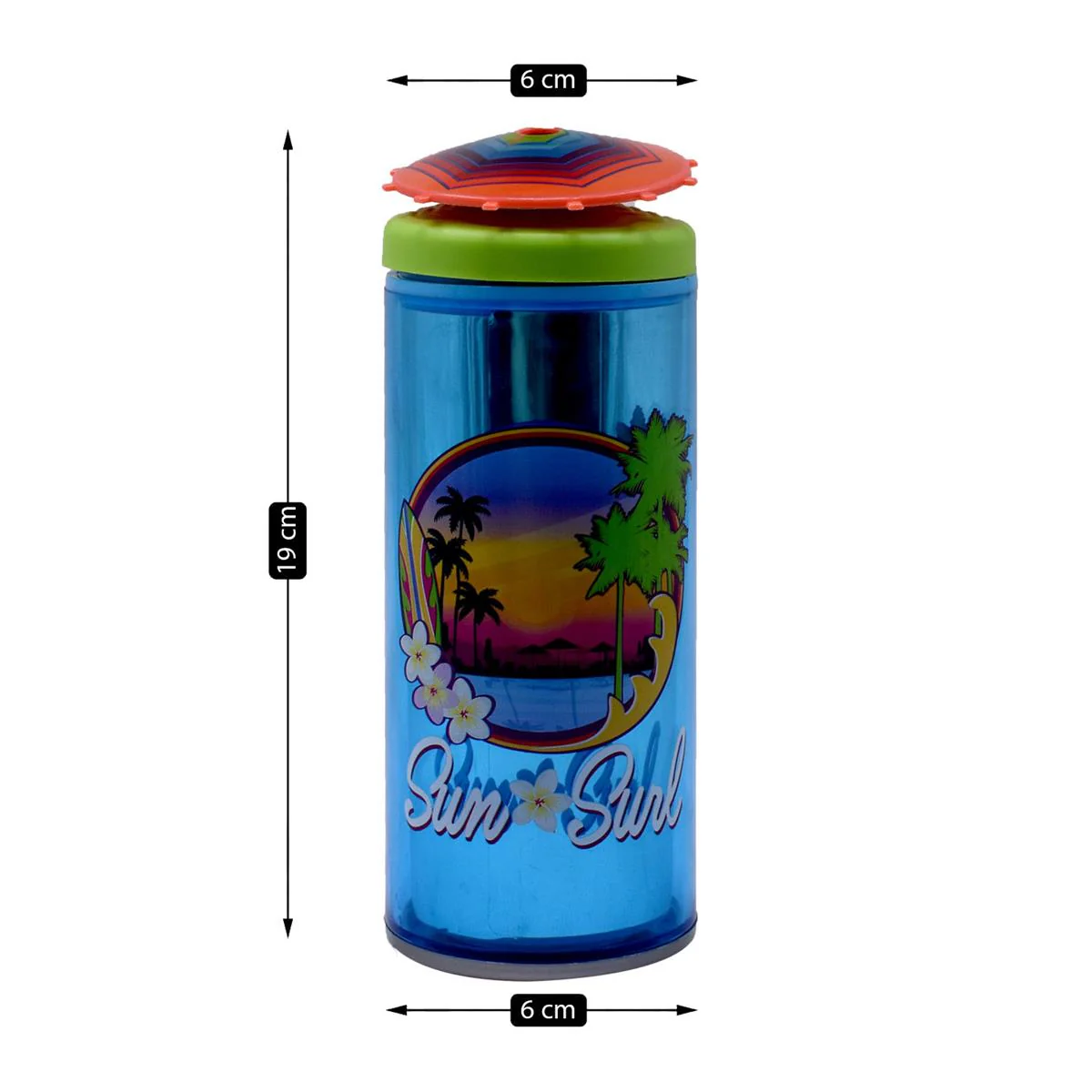 Acrylic Sipper, Cup, Tumbler Frosted with Straw and Lid for Water, Juice, Milk and other Bevrages - 468ml (KT-008-A) - Image 5