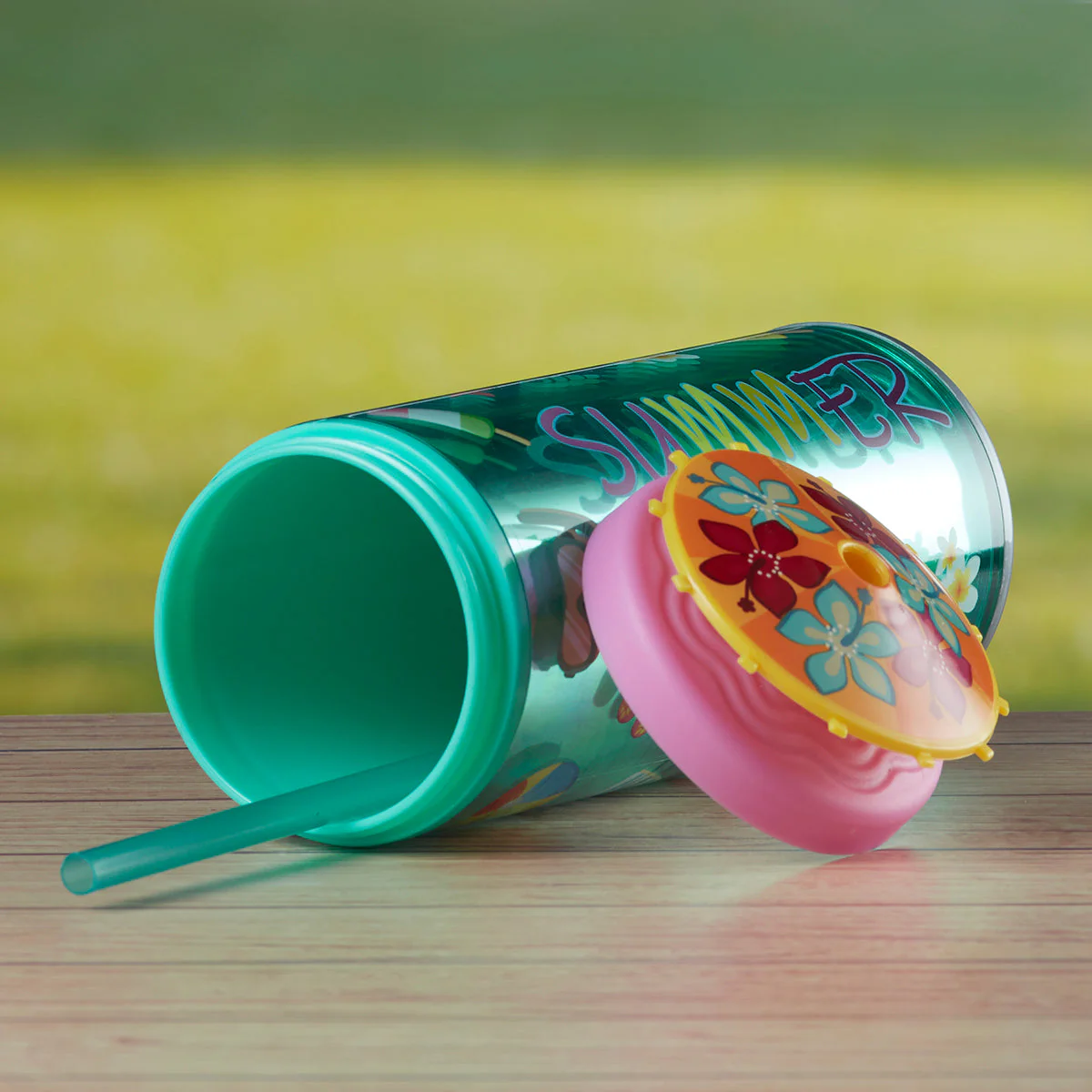 Acrylic Sipper, Cup, Tumbler Frosted with Straw and Lid for Water, Juice, Milk and other Bevrages - 468ml (KT-008-B) - Image 4