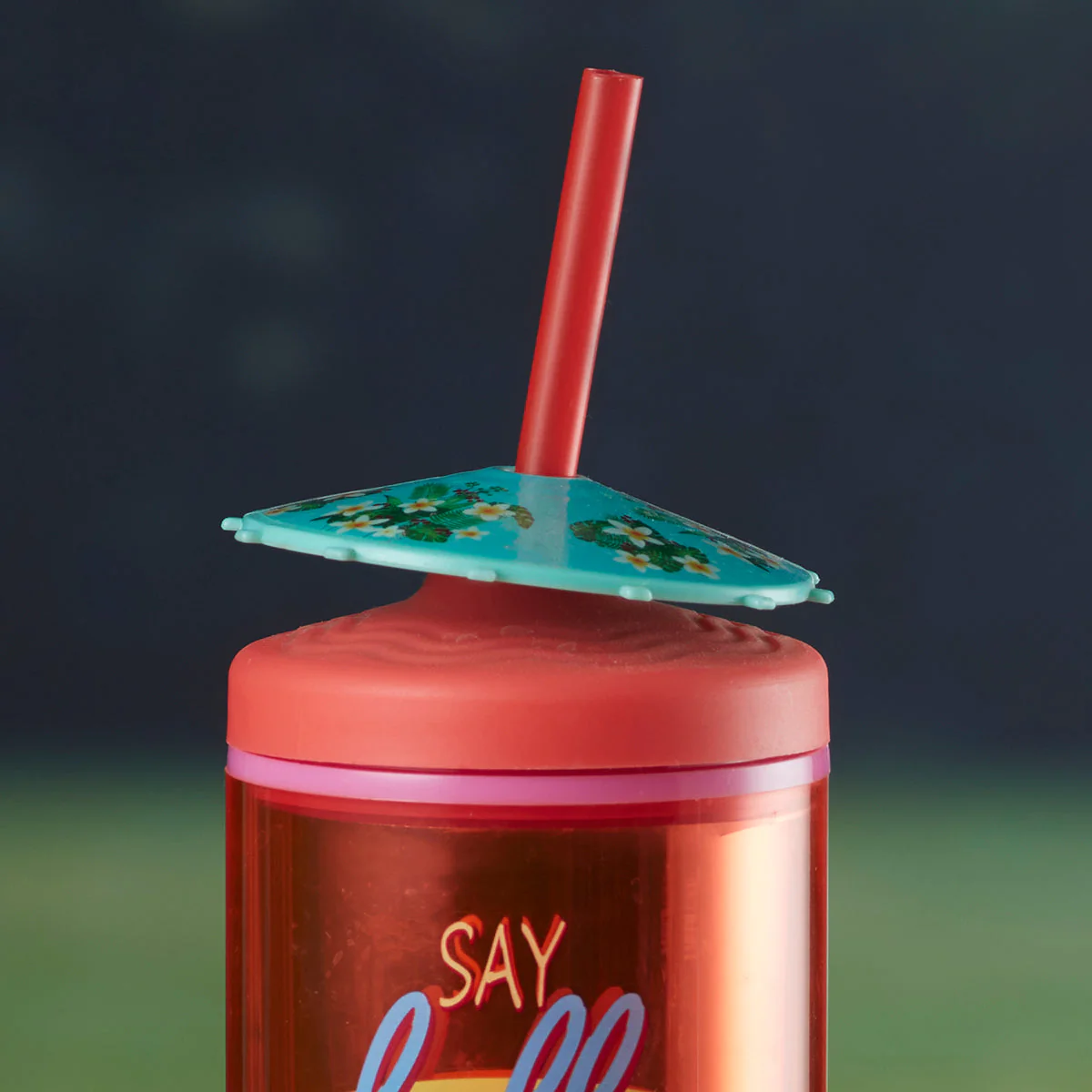 Acrylic Sipper, Cup, Tumbler Frosted with Straw and Lid for Water, Juice, Milk and other Bevrages - 468ml (KT-008-C) - Image 3