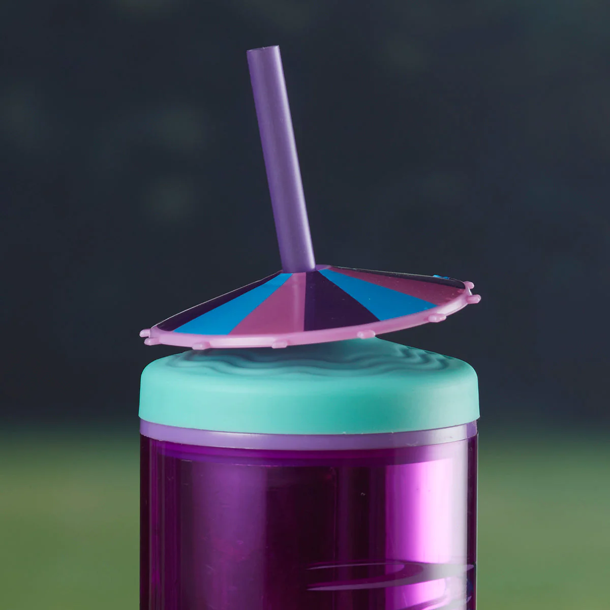 Acrylic Sipper, Cup, Tumbler Frosted with Straw and Lid for Water, Juice, Milk and other Bevrages - 468ml (KT-008-D) - Image 3
