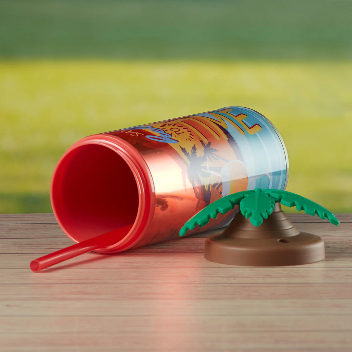 Acrylic Sipper, Cup, Tumbler Frosted with Straw and Lid for Water, Juice, Milk and other Bevrages - 468ml (KT-009-B) - Image 4