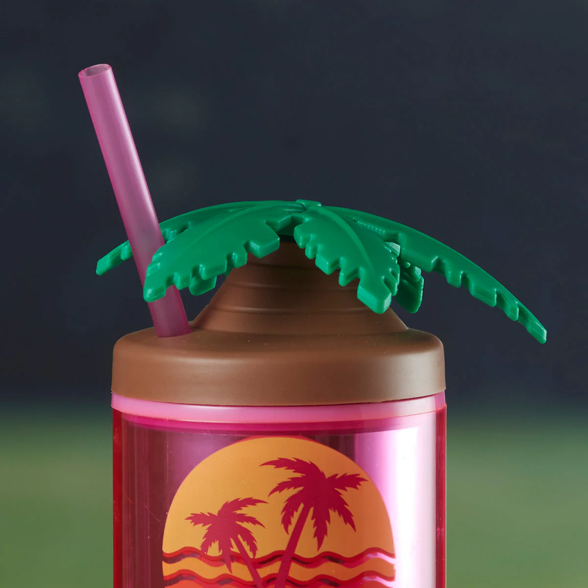 Acrylic Sipper, Cup, Tumbler Frosted with Straw and Lid for Water, Juice, Milk and other Bevrages - 468ml (KT-009-D) - Image 3