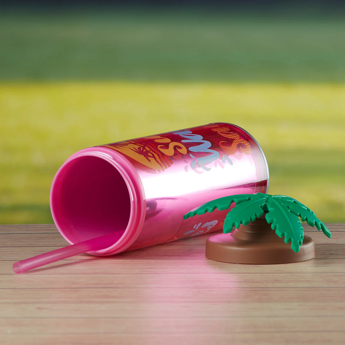 Acrylic Sipper, Cup, Tumbler Frosted with Straw and Lid for Water, Juice, Milk and other Bevrages - 468ml (KT-009-D) - Image 4