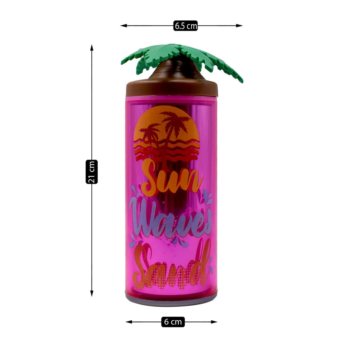 Acrylic Sipper, Cup, Tumbler Frosted with Straw and Lid for Water, Juice, Milk and other Bevrages - 468ml (KT-009-D) - Image 5