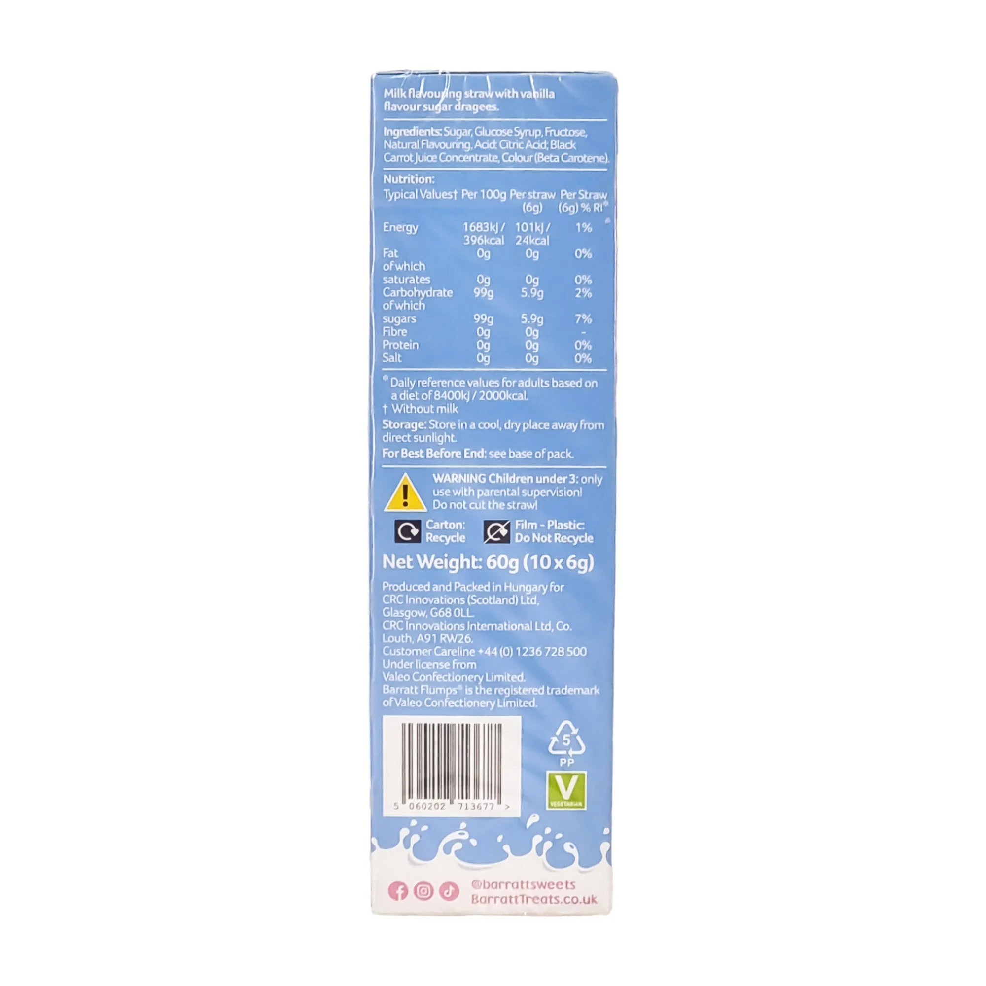 Barratt Flumps Flavour Milk Straws - Image 2
