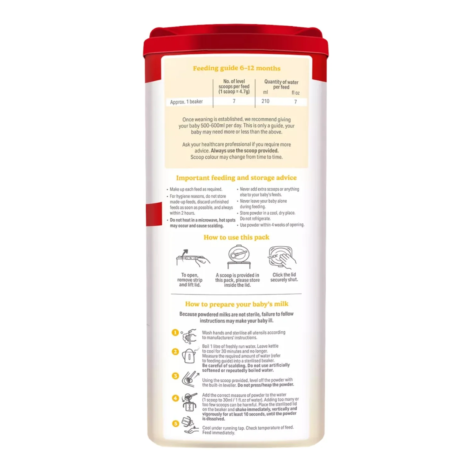 Cow & Gate Stage 2, Follow-on Milk (6m+) 800g (Pack of 1) - Image 5