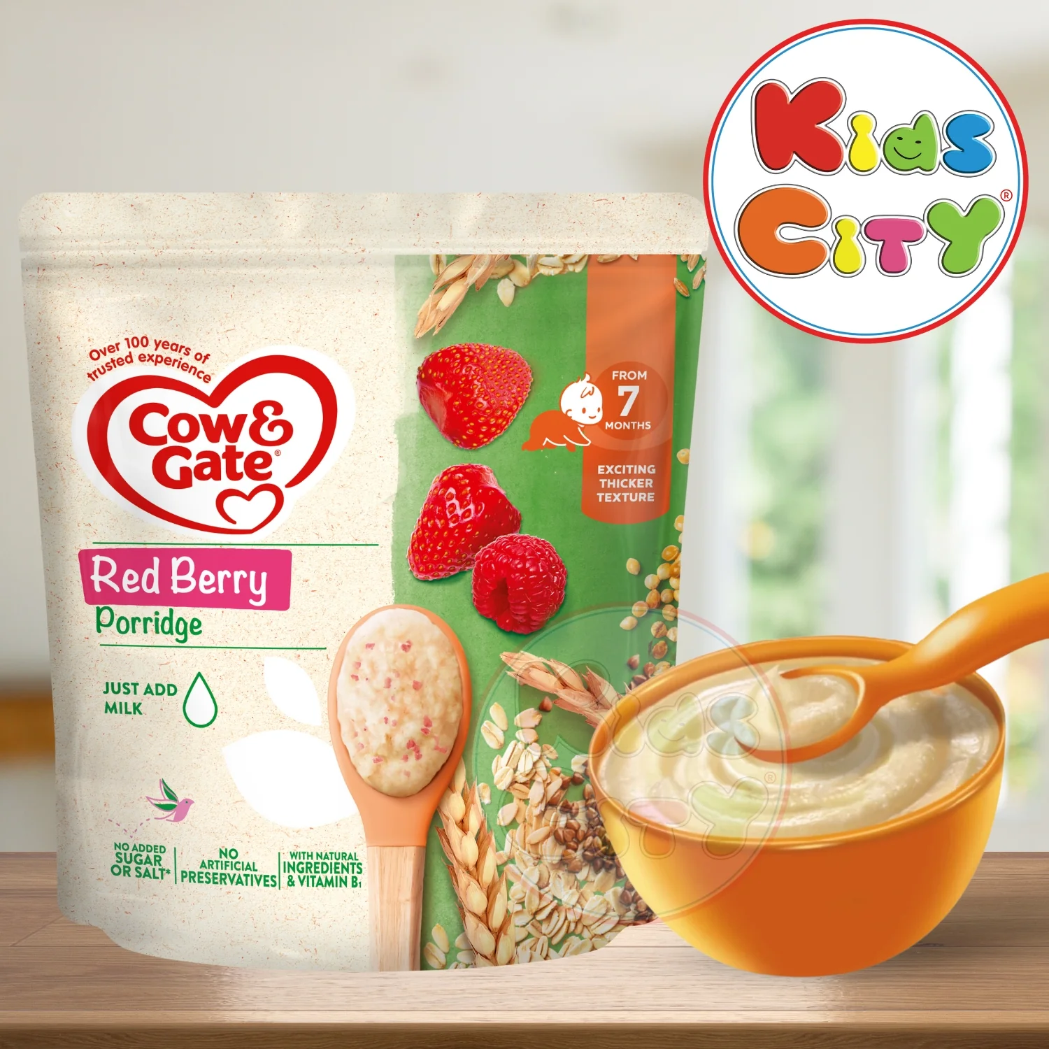 Cow & Gate Red Berry Porridge (7m+) 200g (Pack of 1)