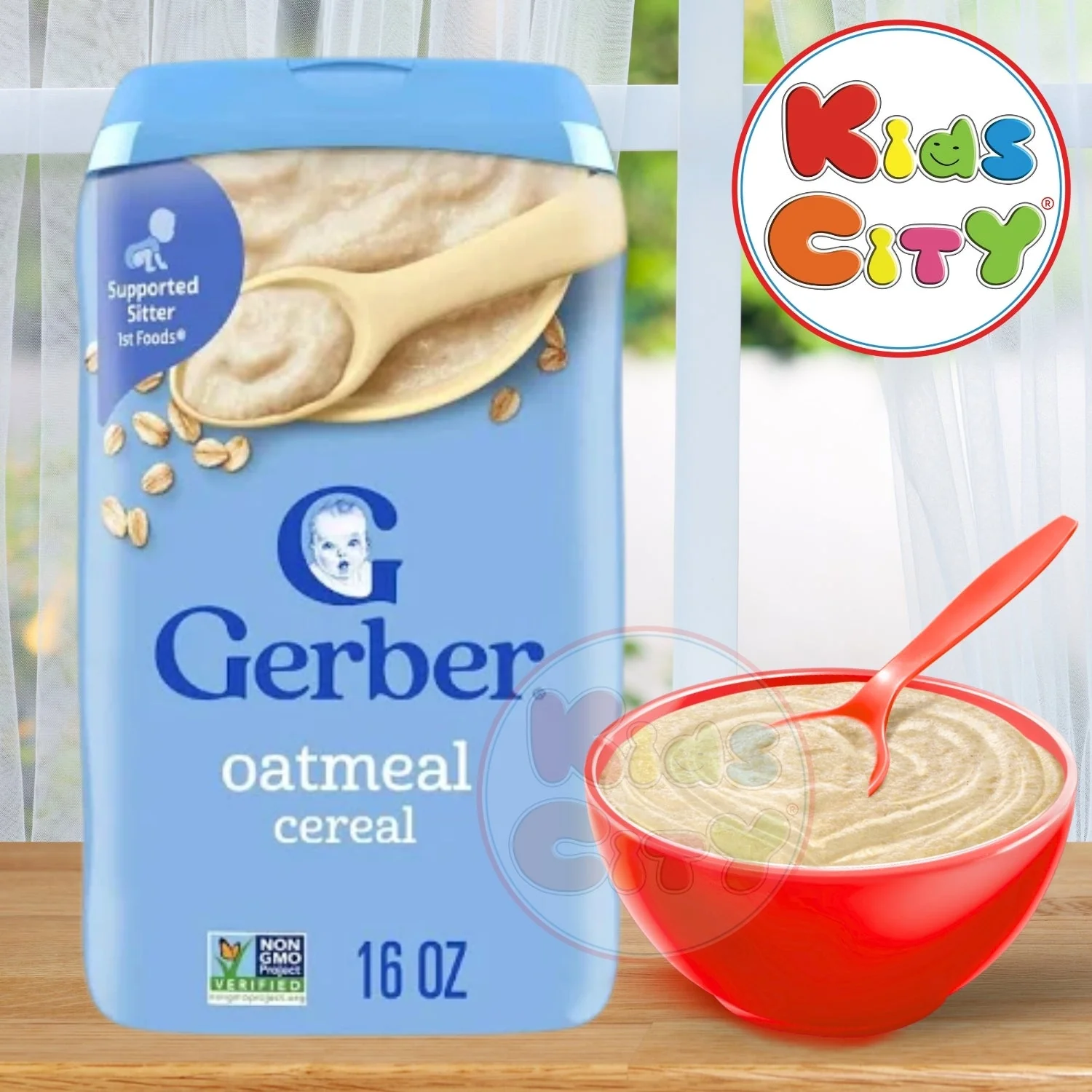 Gerber Cereal for Baby, Grain & Grow, Oatmeal (16oz) (Pack of 1)