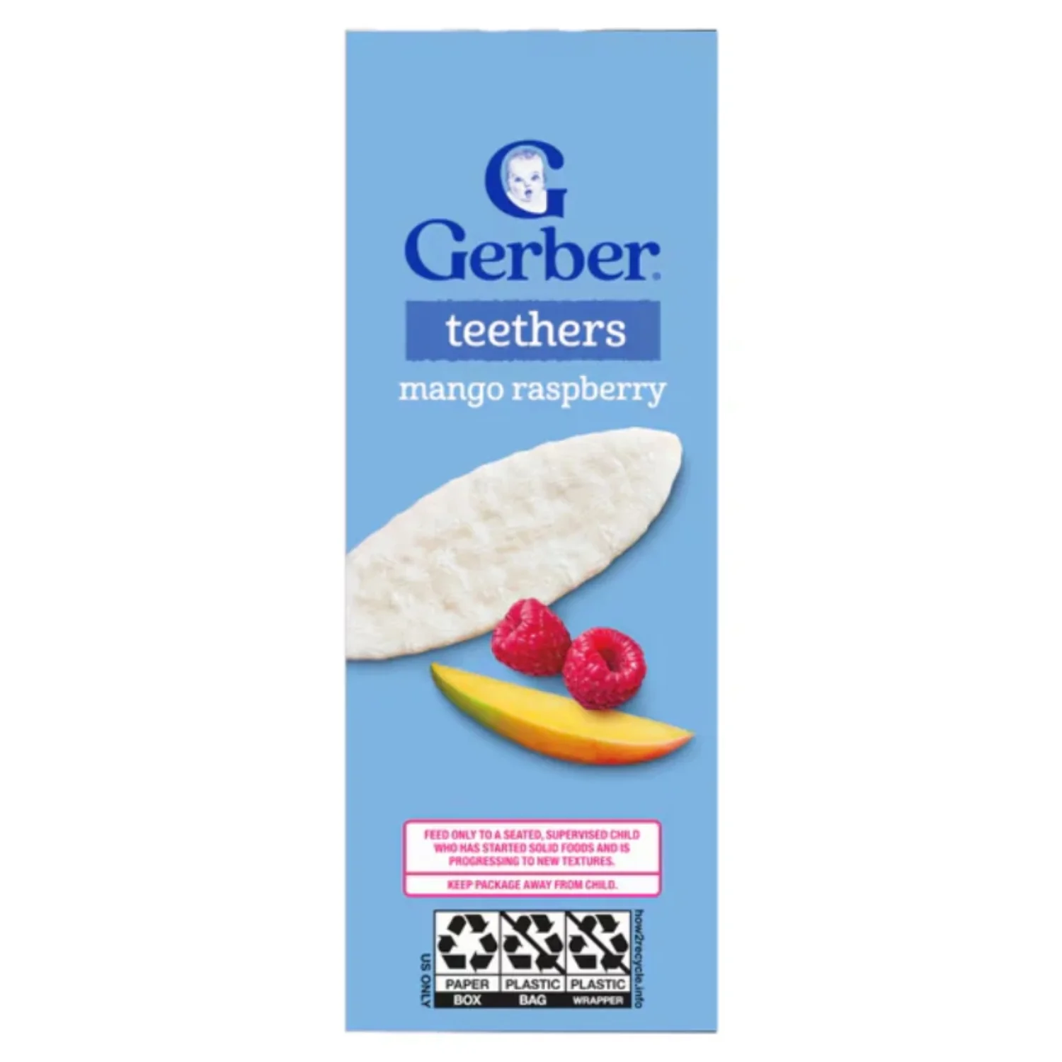Gerber Teethers Gentle Teething Wafers, Mango Rasberry - 48g - Image 4