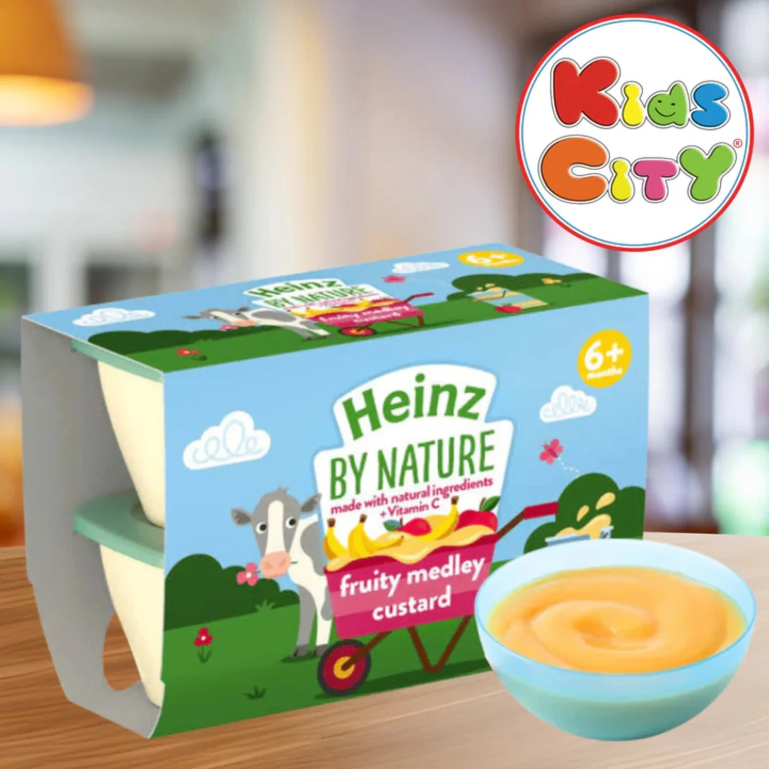 Heinz by Nature (4 pack) Fruity Medley Custard - 400g (4x100g)