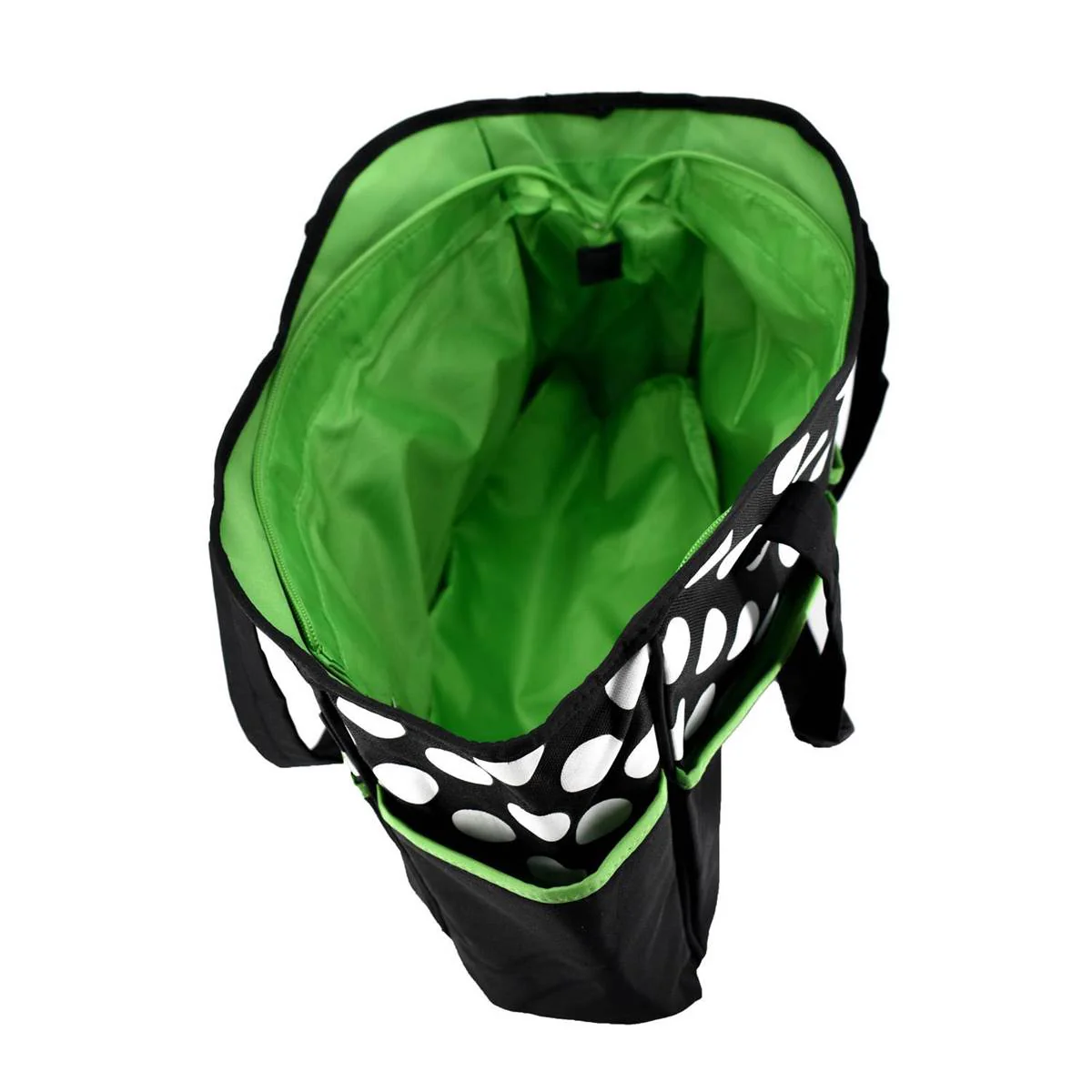Mother Bag with Diaper Changing Mat - Black/Green & White Dot - Image 5