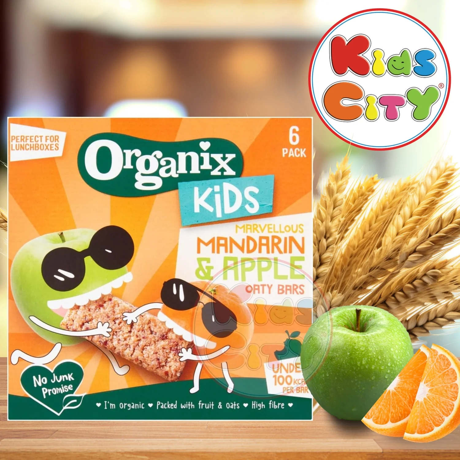 Organix Kids Marvellous Mandarin & Apple Oaty Bars - 138g