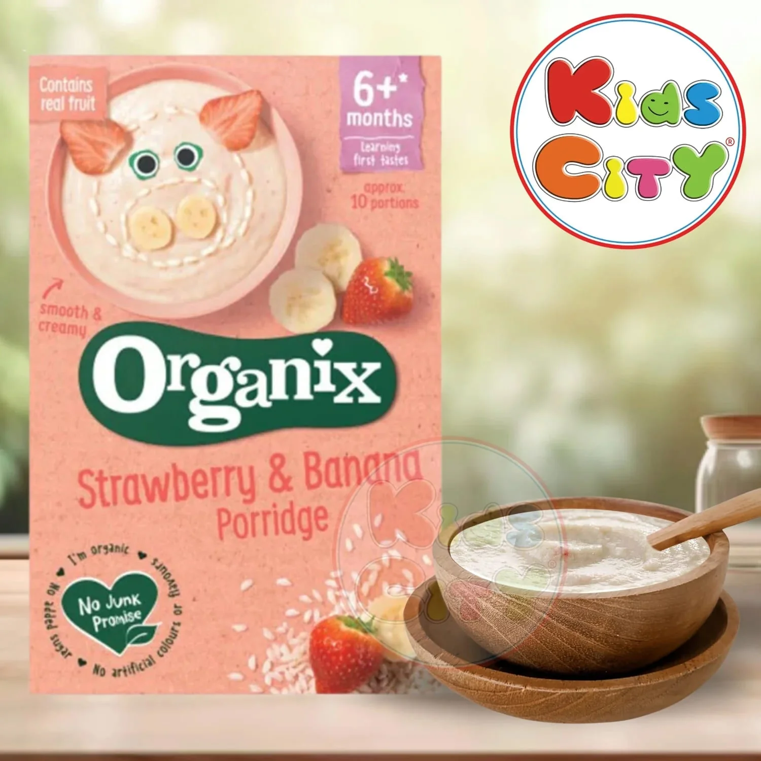 Organix Strawberry & Banana Porridge (6m+) - 120g