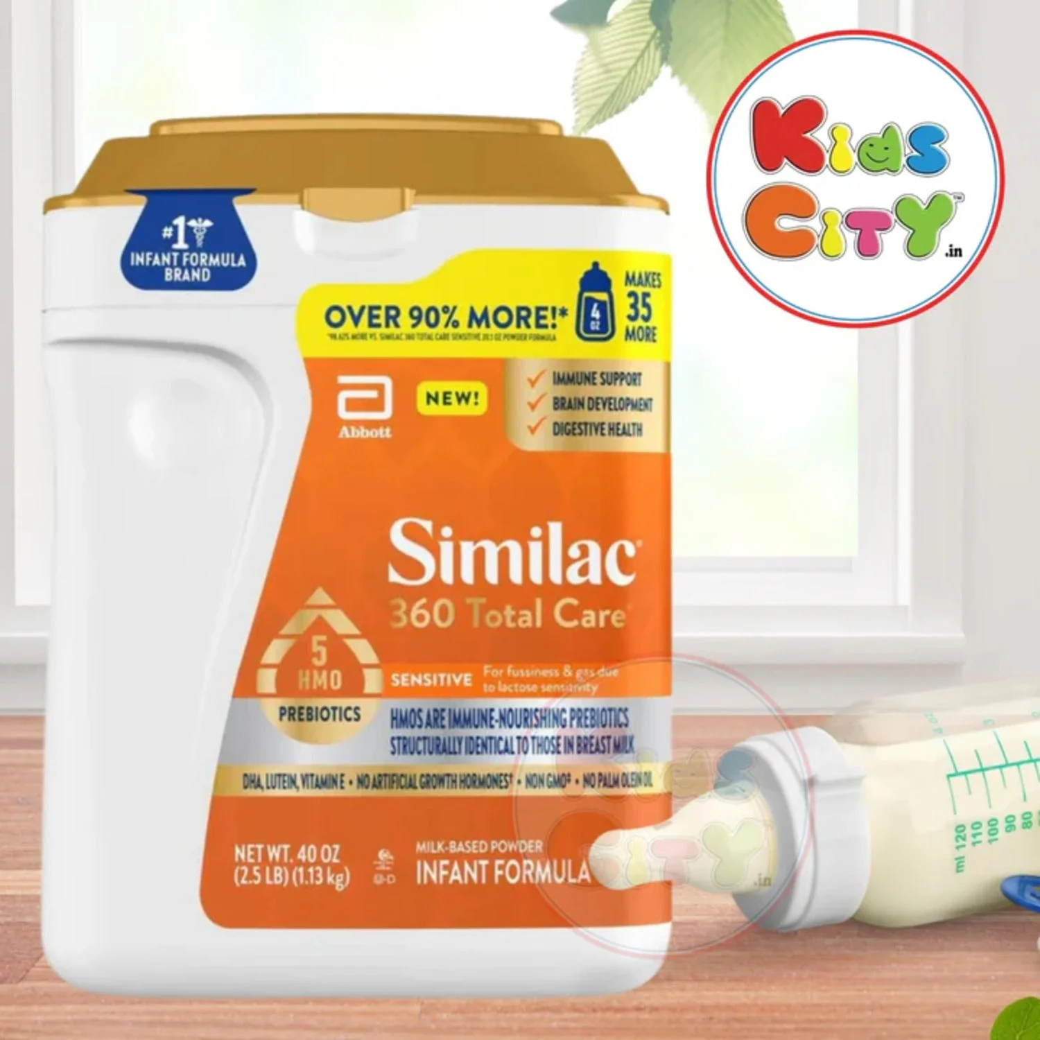 Similac 360 Total Care Milk Based Powder Infant Formula, Sensitive, 1.13kg (40oz) (Pack of 1)