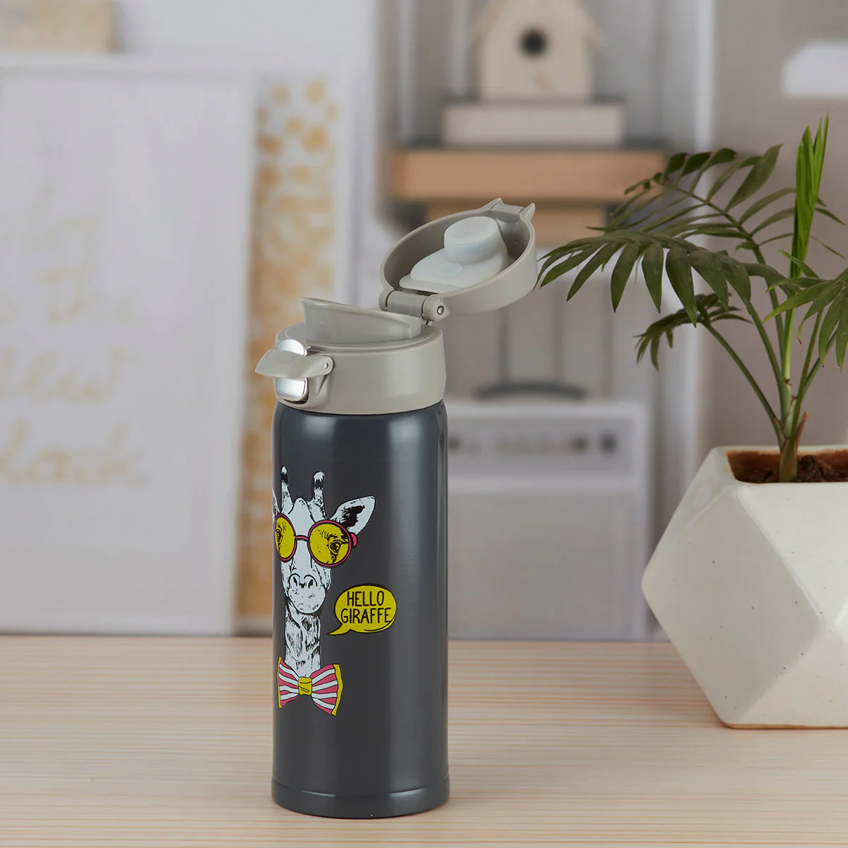 Stainless Steel Vacuum Insulated double wall Water Bottle for Home, Office, Travel and Sports, Leak - proof Lid for Hot and Cold liquids - 350ml (110-A) - Image 3